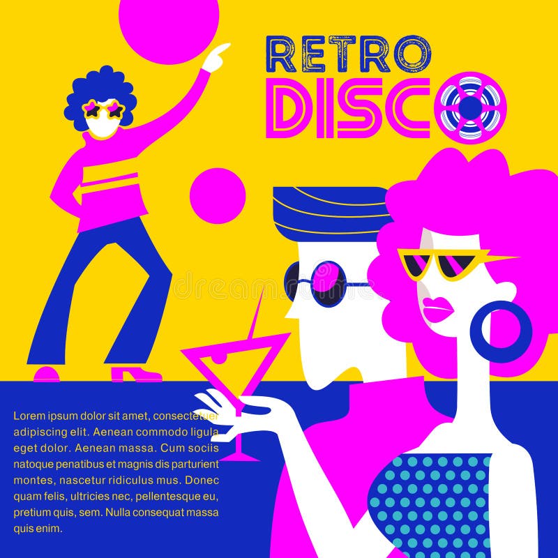Retro discopartij Vector illustratie vector illustratie Retro discopartij Vector illustratie vector illustratie
