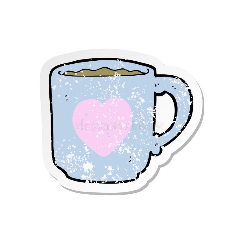 https://thumbs.dreamstime.com/b/retro-distressed-sticker-cartoon-coffee-mug-creative-illustrated-147617871.jpg