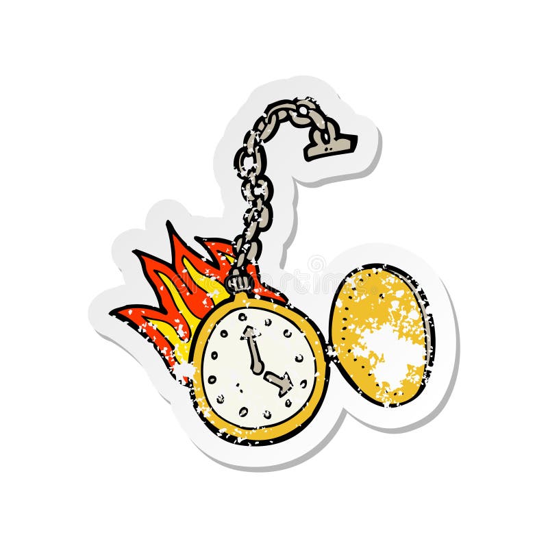 Sticker Old Antique Pocket Watch Cartoon Character Cute Drawing  Illustration Quirky Hand Drawn Happy Cheerful Retro Doodle Funny Silly Line  Crazy Clip Art Clip Stock Illustrations – 4 Sticker Old Antique Pocket
