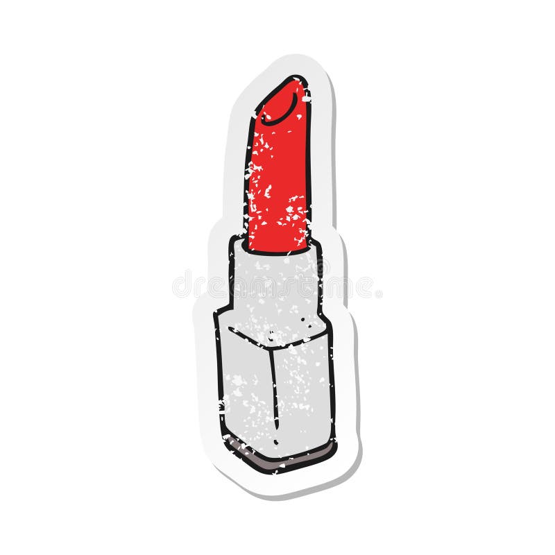 Cartoon Lipstick Make-up Cosmetic Icon Stock Vector - Illustration of  fashion, element: 85926681