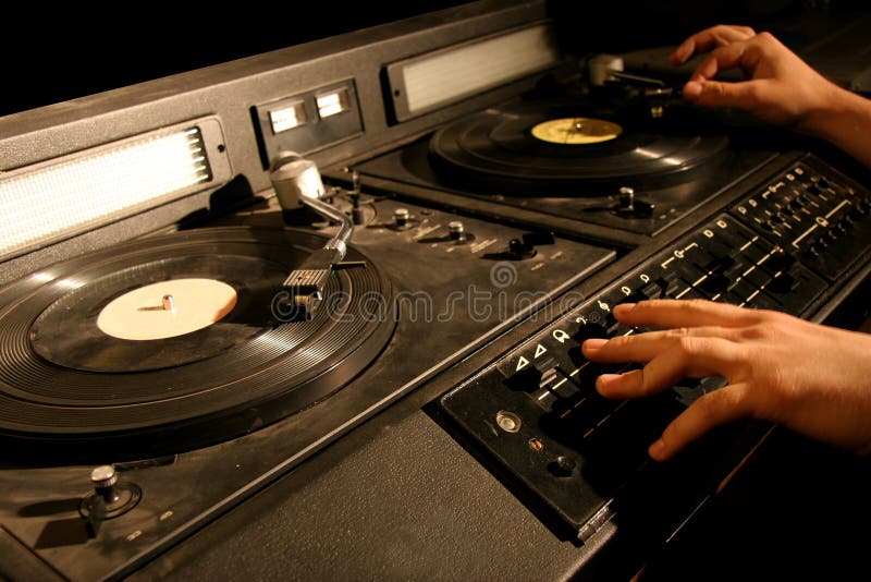 Retro dj s mixer stock photo. Image of jockey, event, club 5356808