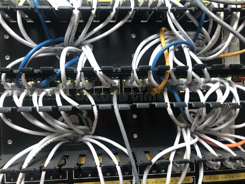 Retro electronic wires and cables stock photography