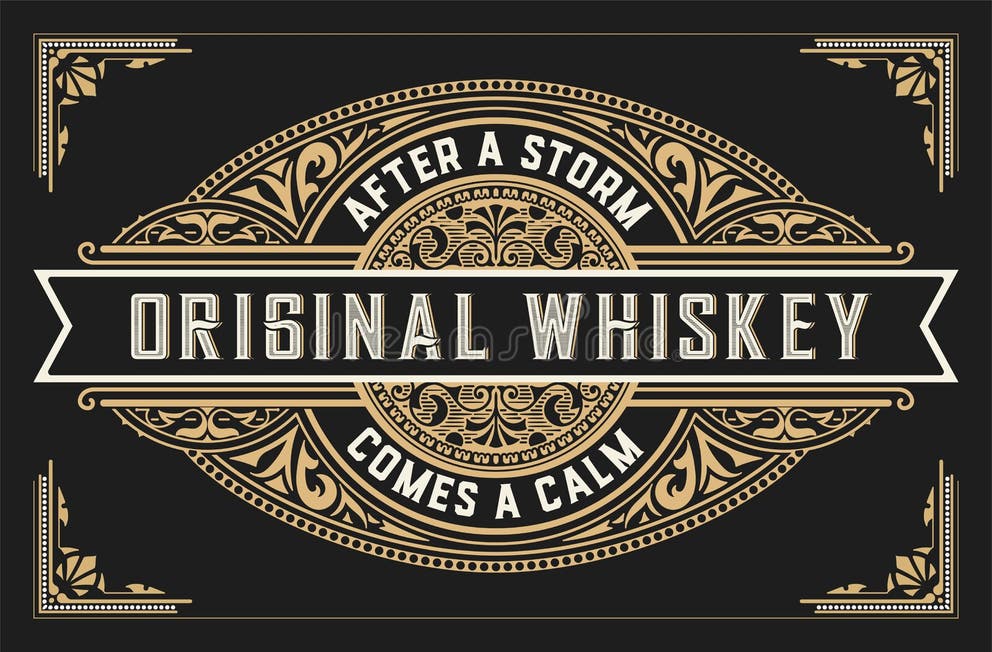 Insegna Con Un Barilotto Di Whiskey Nel Retro Stile Illustrazione - Foto 2