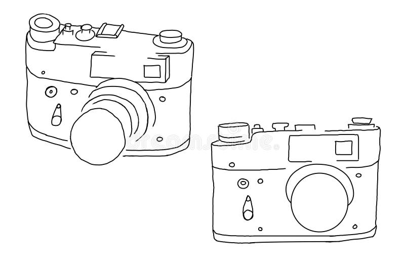 Retro film camera stock illustration. Illustration of camera 135177598