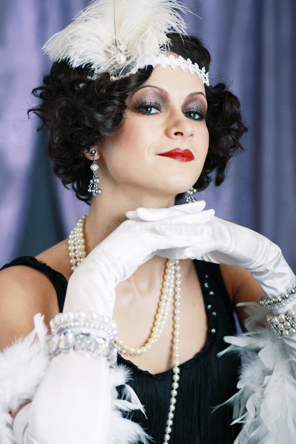 Retro flapper style stock image. Image of couture, cabinet - 30440787