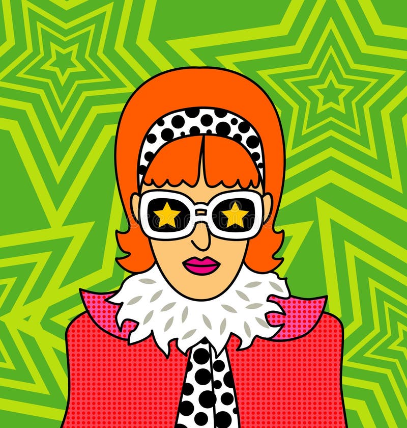 retro flicka royaltyfri illustrationer retro flicka royaltyfri illustrationer
