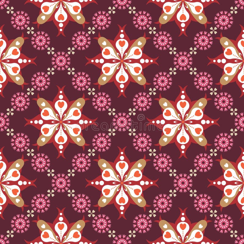 Retro Floral Pattern SEAMLESS