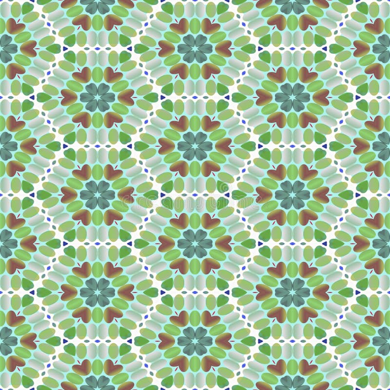 Retro flower pattern