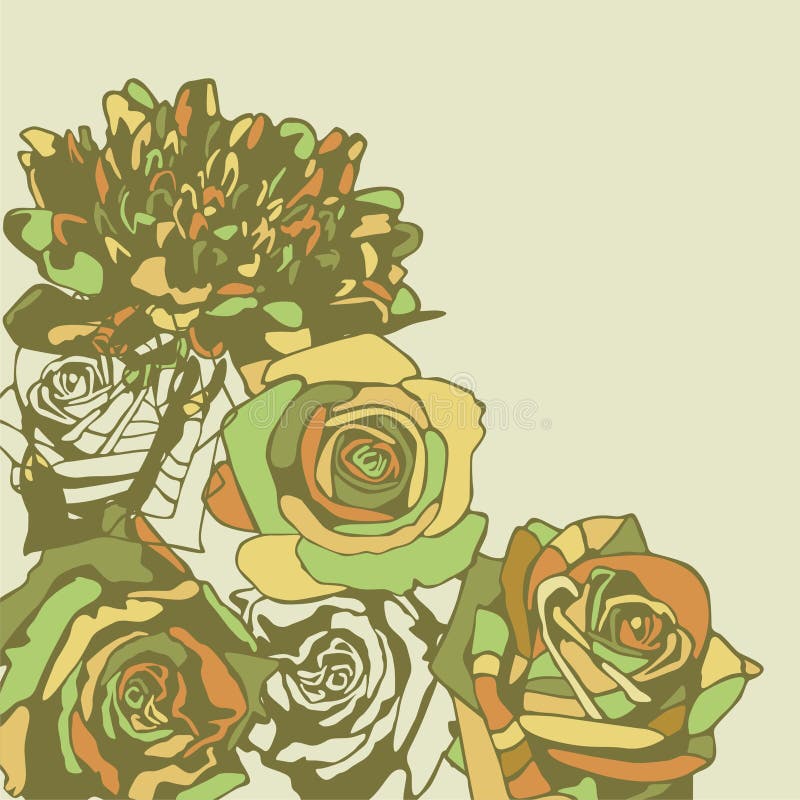 Retro flowers