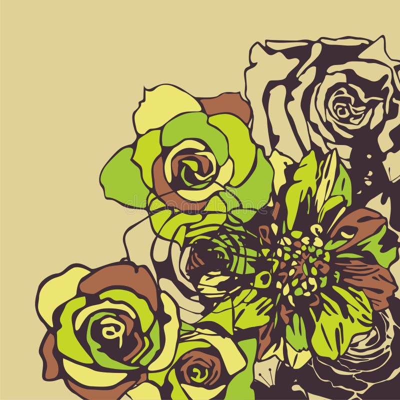 Retro flowers