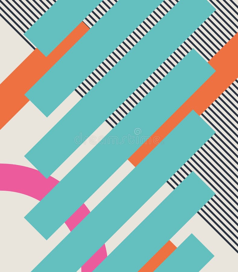Retro fondo astratto 80s con le forme ed il modello geometrici Progettazione materiale illustrazione vettoriale Retro fondo astratto 80s con le forme ed il modello geometrici Progettazione materiale illustrazione vettoriale