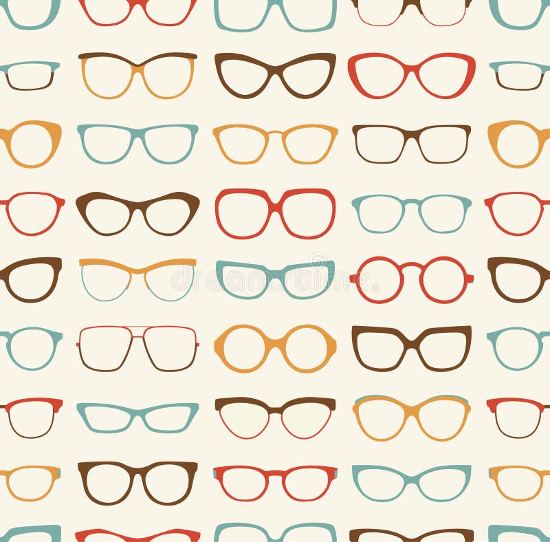 Retro fondo degli occhiali da sole senza cuciture royalty illustrazione gratis Retro fondo degli occhiali da sole senza cuciture royalty illustrazione gratis