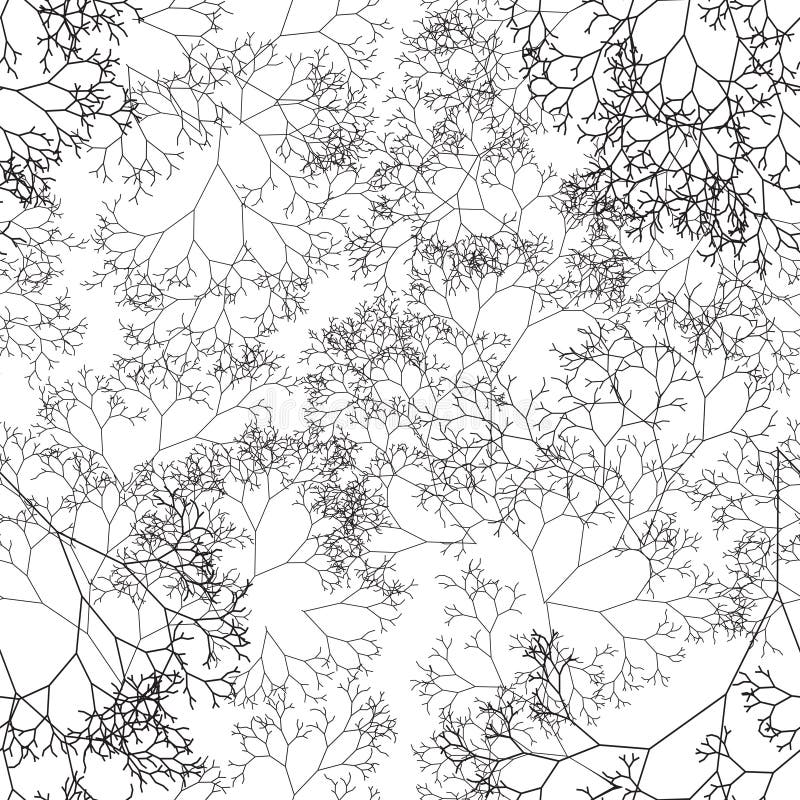 Retro frame background with abstract trees vector illustration