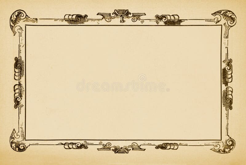 Retro, Frame, Vintage, Decorative, Frame Stock Image - Image of white ...