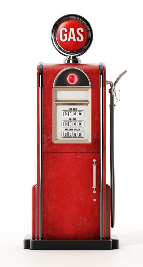 Retro gas pump stock image. Image of simplicity, fossil - 50901095