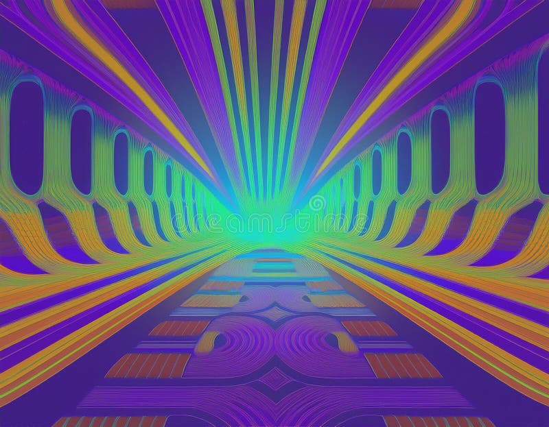 Retro Futuristic Background in a Dynamic Design stock images