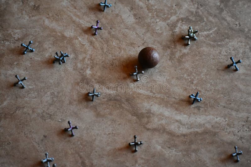 Jacks and ball stock photo. Image of game, plastic, jacks 2181604