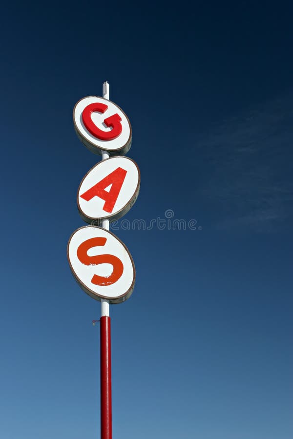 Retro gas sign