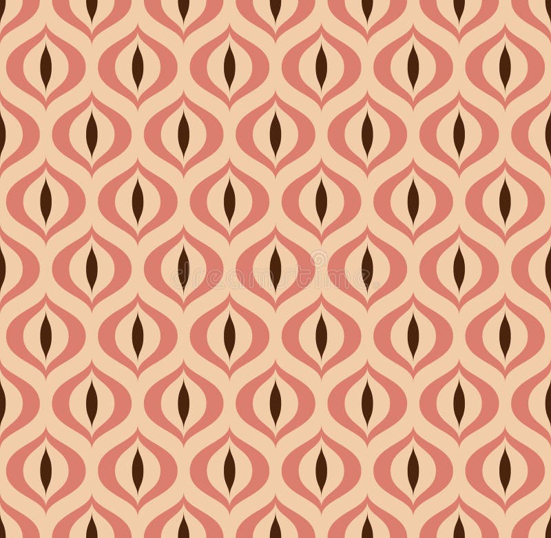 Retro Geometric seamless pattern Cat s eye