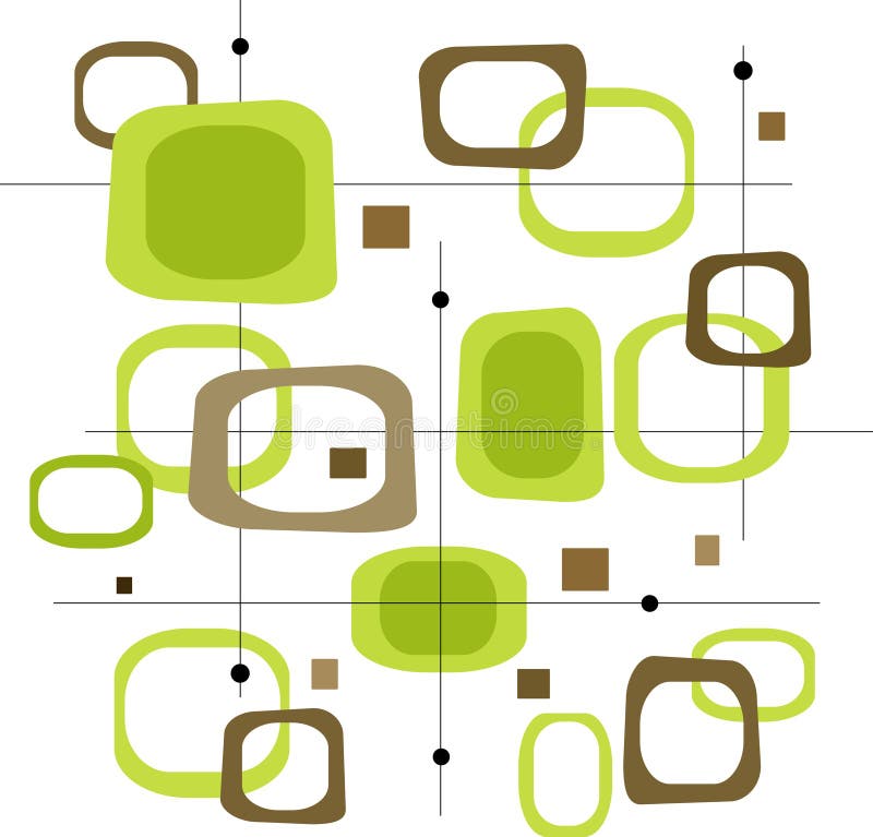 Retro Green Squares (Vector) vector illustration Retro Green Squares (Vector) vector illustration