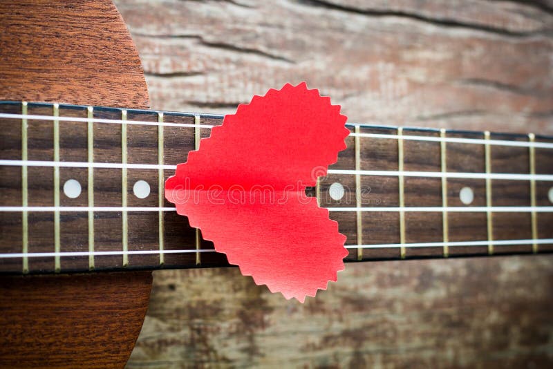 The Retro Guitar for the Lover Stock Image Image of melody, summer