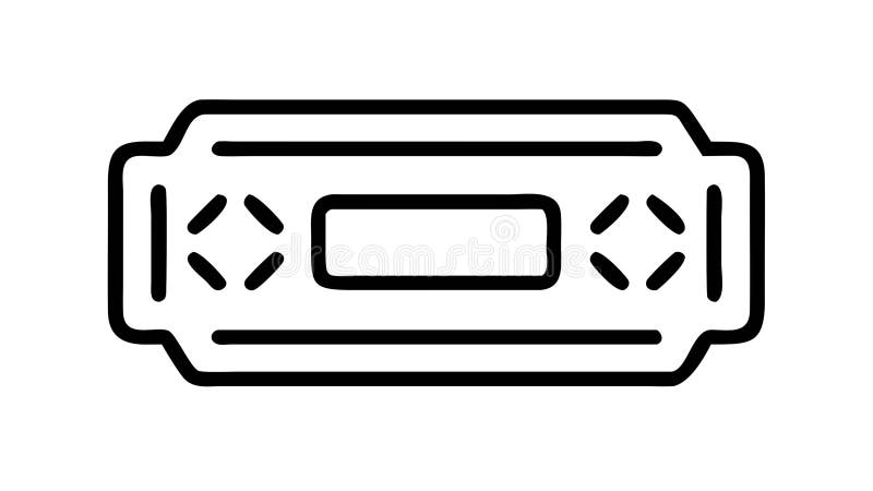 Retro Handheld Gaming Console Icon, vectorontwerp Generative AI royalty-vrije illustratie