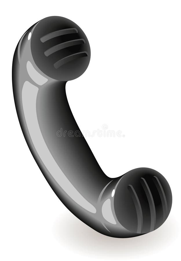 Retro handset vector illustration