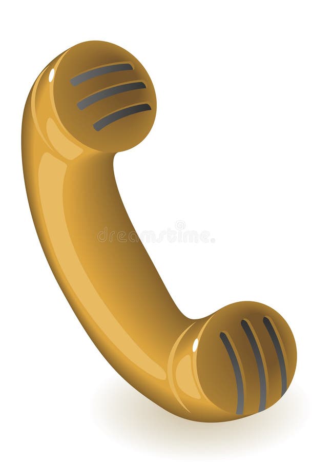 Retro handset stock illustration