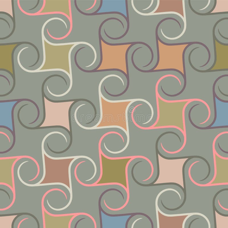 Retro herhaald behang - Uitstekend Sferisch patroon - vector illustratie Retro herhaald behang - Uitstekend Sferisch patroon - vector illustratie