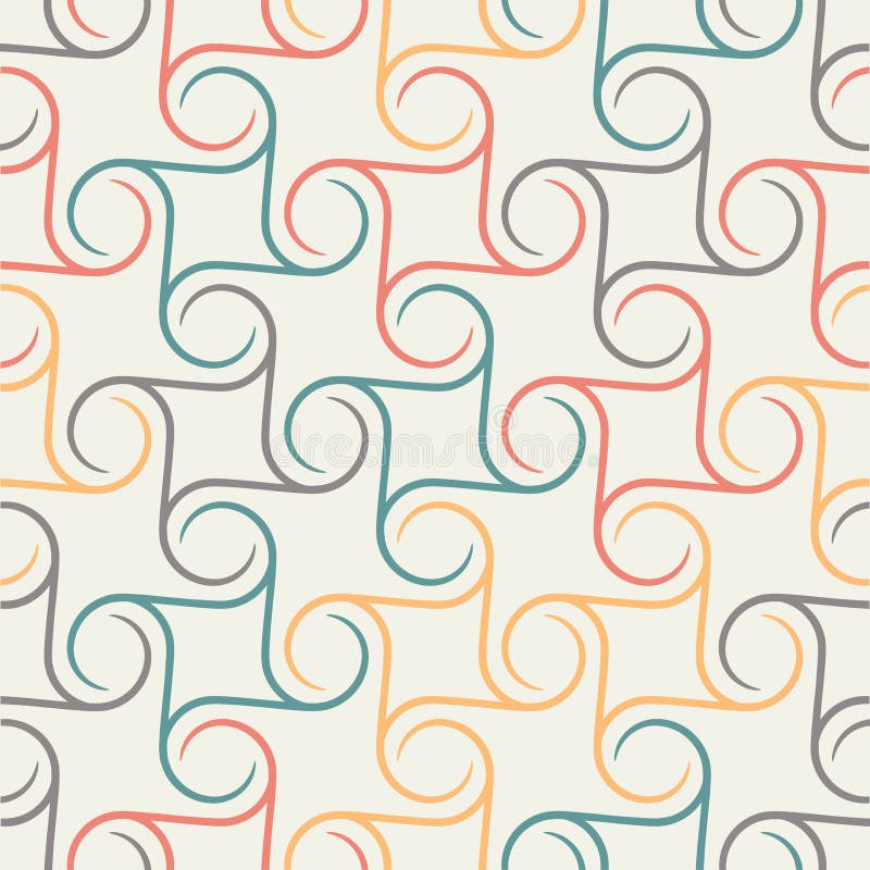 Retro herhaald behang - Uitstekend Sferisch patroon - - Vectorillustratie vector illustratie Retro herhaald behang - Uitstekend Sferisch patroon - - Vectorillustratie vector illustratie