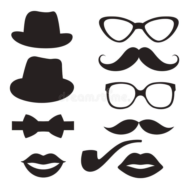 Retro hipster set royalty free illustration Retro hipster set royalty free illustration