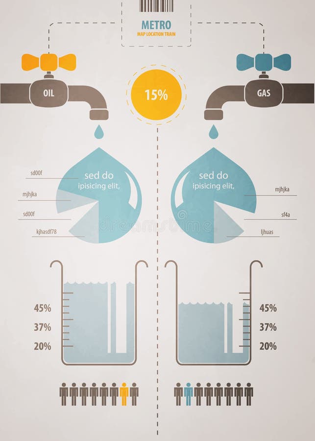 Retro infographics account scheme