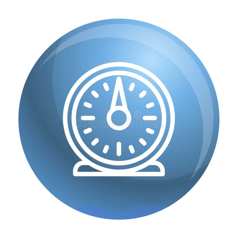 Kitchen timer icon outline style Royalty Free Vector Image