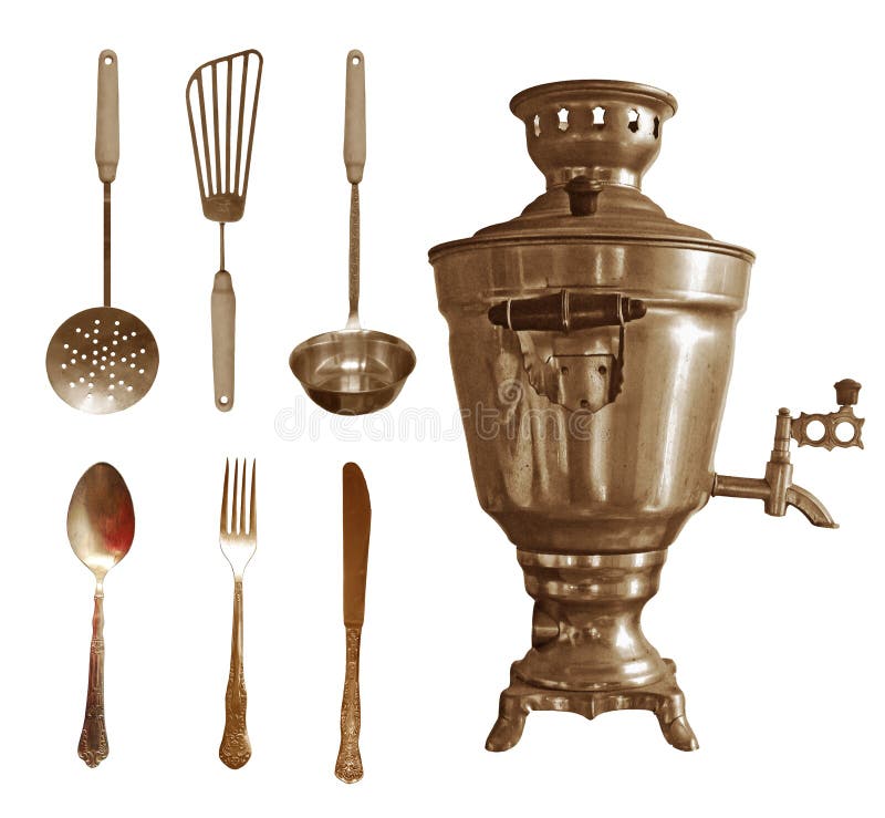 Vintage kitchen utensils stock photo. Image of cooking 36147070