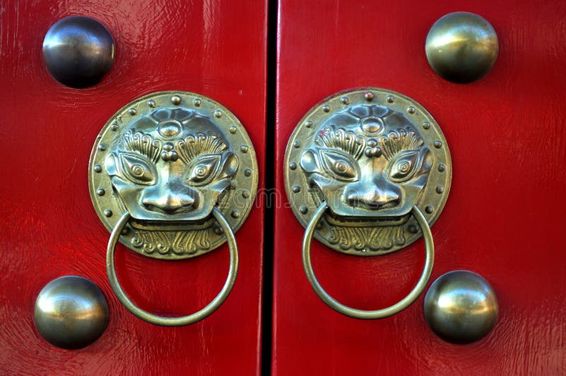 Beijing courtyard retro knocker.