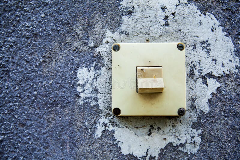 Retro Light Switch stock image. Image of detail, electric 121558637