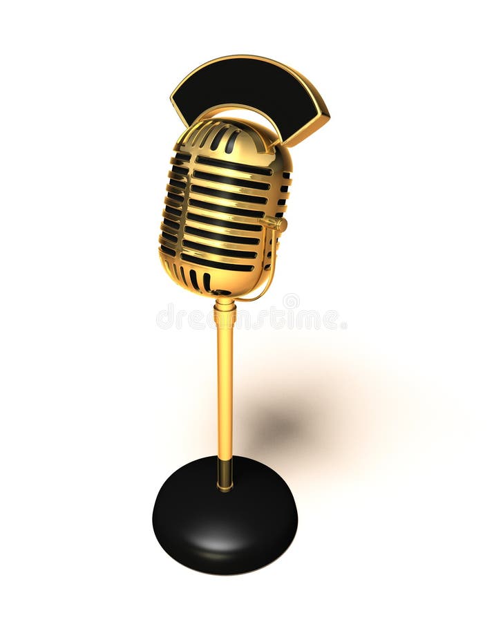 Retro microphone