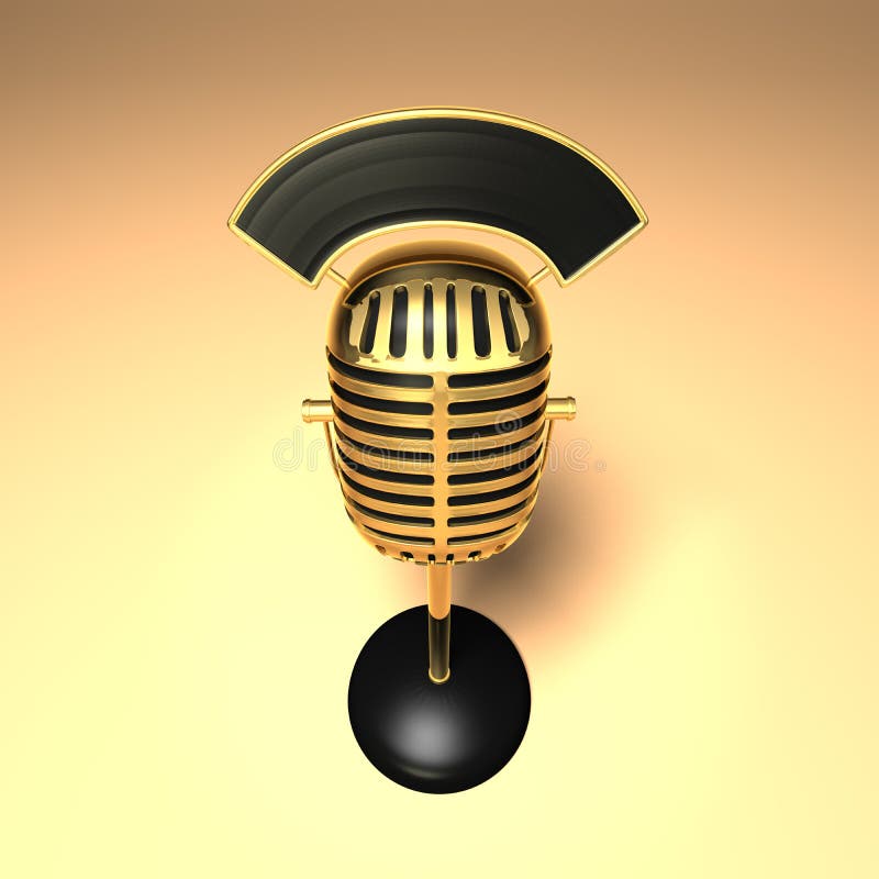 Retro microphone