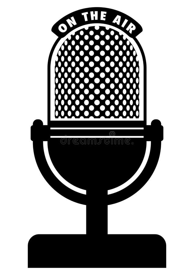 Retro-Mikrofon lizenzfreie abbildung