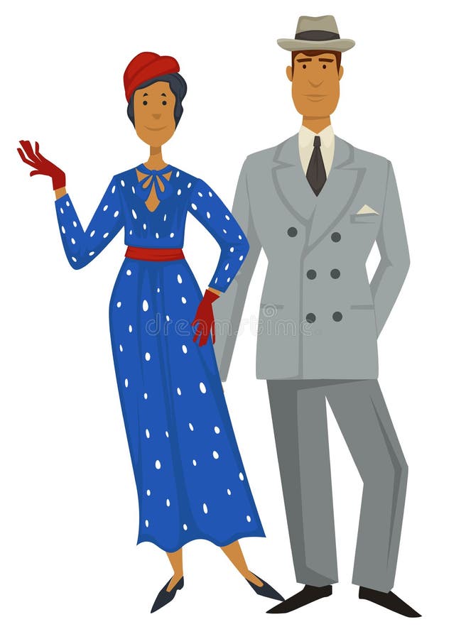 herhaling Per meester Retro Mode, Kleding Van 1930, Man En Vrouw Vector Illustratie - Illustration of paar, handschoen: 157170398 herhaling Per meester Retro Mode, Kleding Van 1930, Man En Vrouw Vector Illustratie - Illustration of paar, handschoen: 157170398