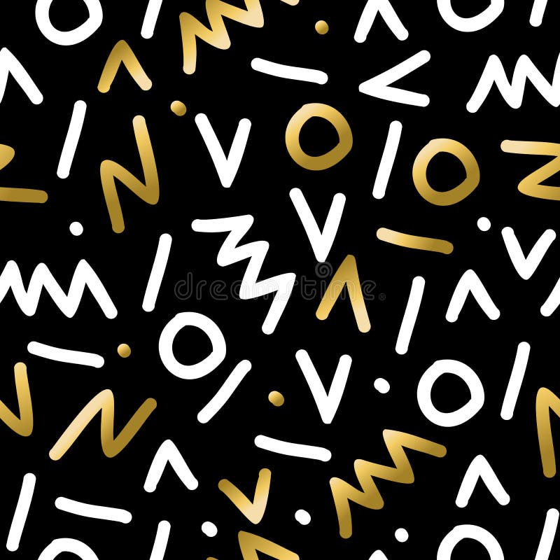 Retro modello senza cuciture astratto nel colore dell'oro royalty illustrazione gratis Retro modello senza cuciture astratto nel colore dell'oro royalty illustrazione gratis