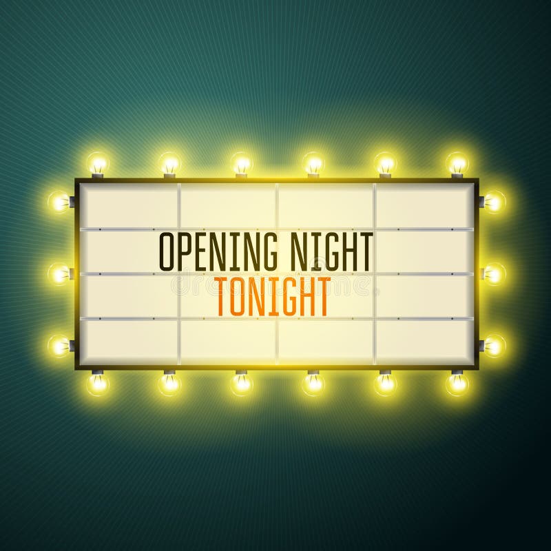 movie theater sign clipart box