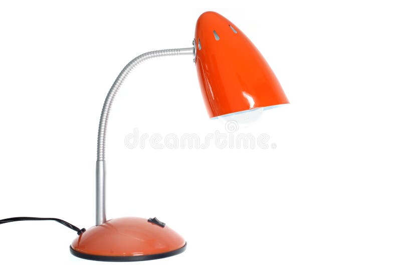 Retro orange table lamp