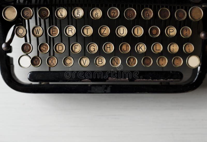 Retro Oude Stijl van de Schrijfmachinemachine stock foto's