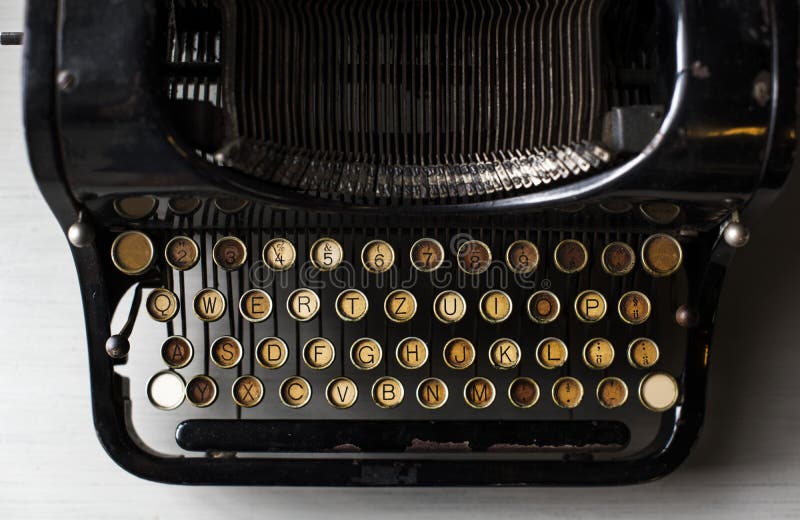 Retro Oude Stijl van de Schrijfmachinemachine stock fotografie