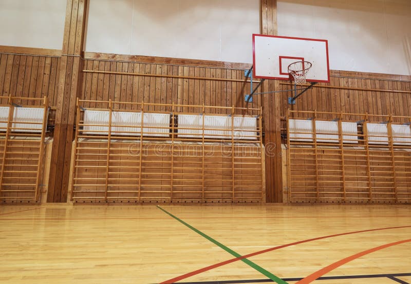 View from center court in old gymhall. View from center court in old gymhall