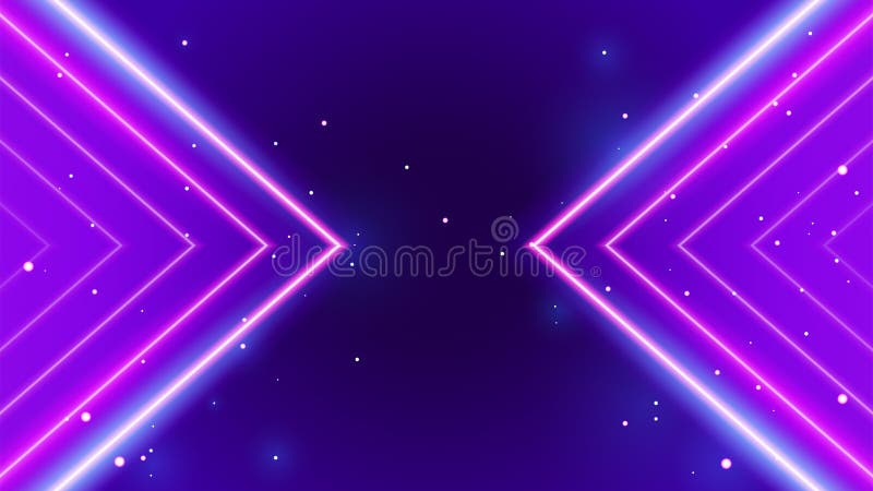 Retro-Pfeil neonleuchten violetten Hintergrund vektor abbildung