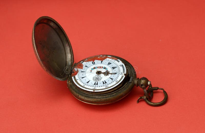 Retro pocket clocks stock image. Image of artifact, clocks 50889209