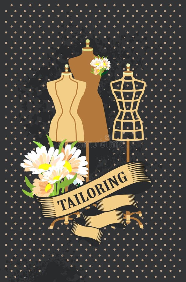Retro poster Couture stock vector. Illustration of dressmaking - 72187135