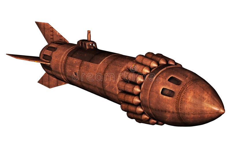 Retro Rocket stock illustration